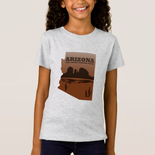 arizona state map vintage T_Shirt