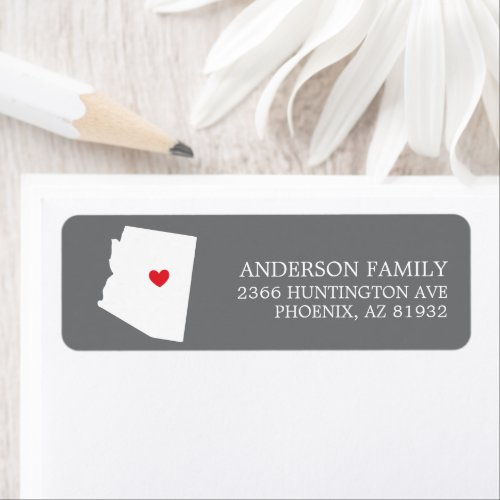 Arizona State  Moving Return Address Label