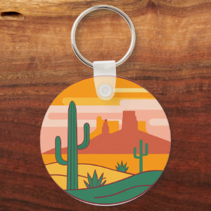 Arizona State Pride Desert Vibes Keychain