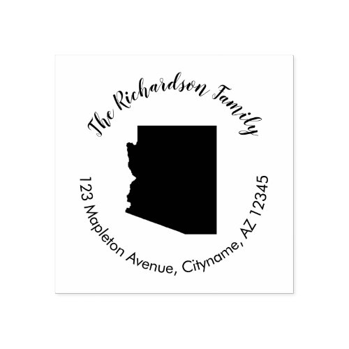 Arizona state return address rubber stamp