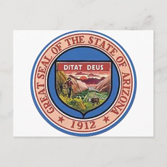 Arizona State Seal Postcard | Zazzle.com