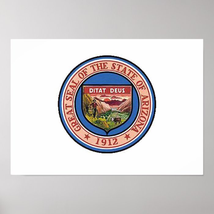 Arizona State Seal Print