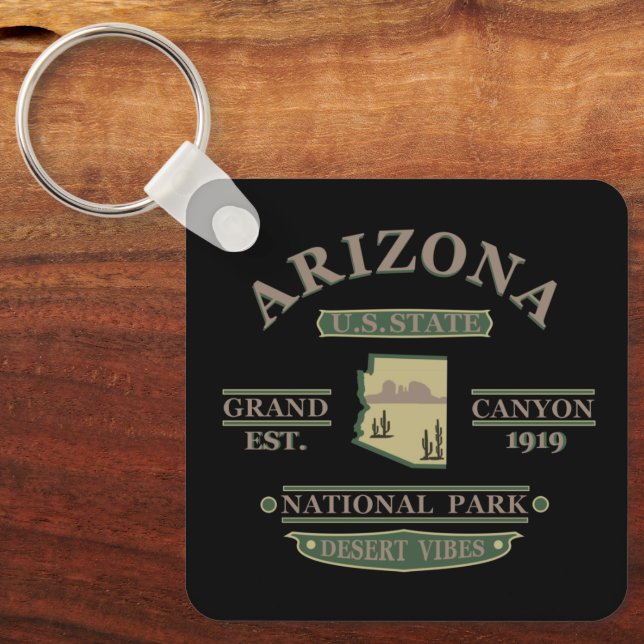 Arizona state Sedona National park grand canyon Keychain (Front)