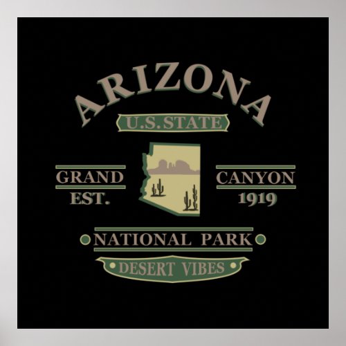 Arizona state Sedona National park grand canyon Poster