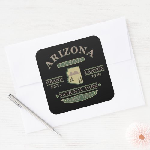 Arizona state Sedona National park grand canyon Square Sticker