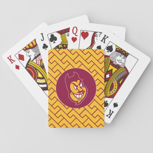 Arizona State Sparky  Fret Pattern Playing Cards
