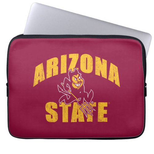 Arizona State Sun Devil  Distressed Laptop Sleeve