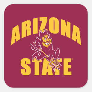Arizona State Sun Devil Square Sticker