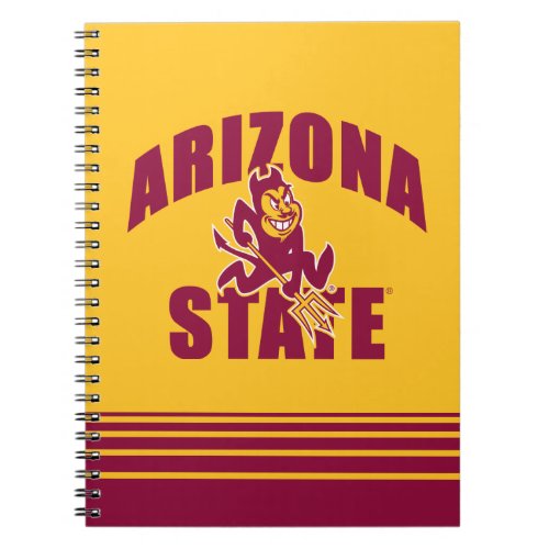 Arizona State Sun Devil  Stripes Notebook