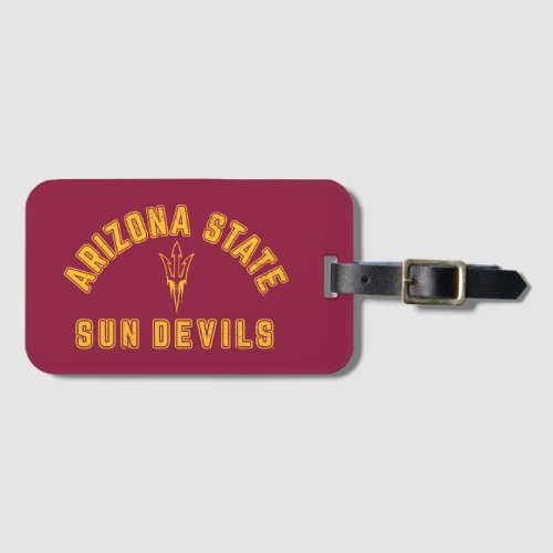 Arizona State  Sun Devils _ Retro Luggage Tag