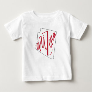 Arizona   State Typography Design Baby T-Shirt