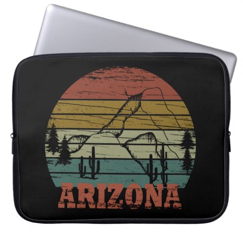 arizona state vintage sunset landscape az laptop sleeve