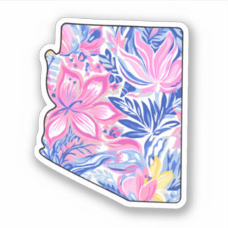 Arizona Summer Sticker - 3" x 3" - Lilly inspired