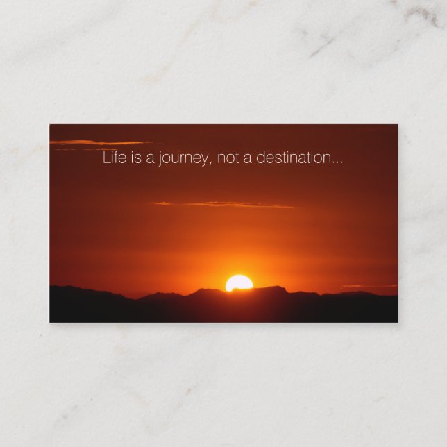Arizona Sunrise Inspirational Business Name Card (Front)