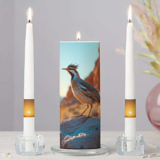 Arizona Sunrise Roadrunner Candle Set (In Situ)