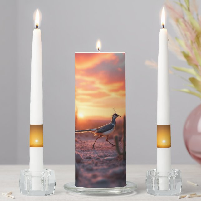 Arizona Sunrise Roadrunner Candle Set (In Situ)