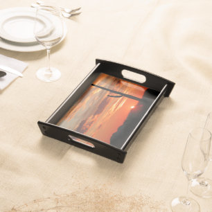 Arizona Sunset, beautiful colors, Serving Tray