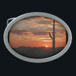 Arizona Sunset Belt Buckle<br><div class="desc">Arizona sunset scenic photograph</div>