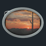 Arizona Sunset Belt Buckle<br><div class="desc">Arizona sunset scenic photograph</div>