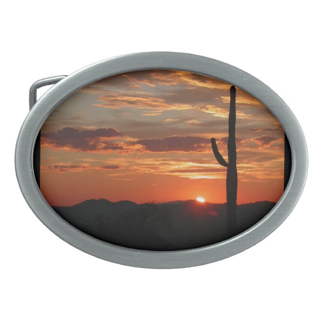 Arizona Sunset Belt Buckle (Front)