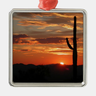 Arizona Sunset--Breathtaking, Metal Ornament