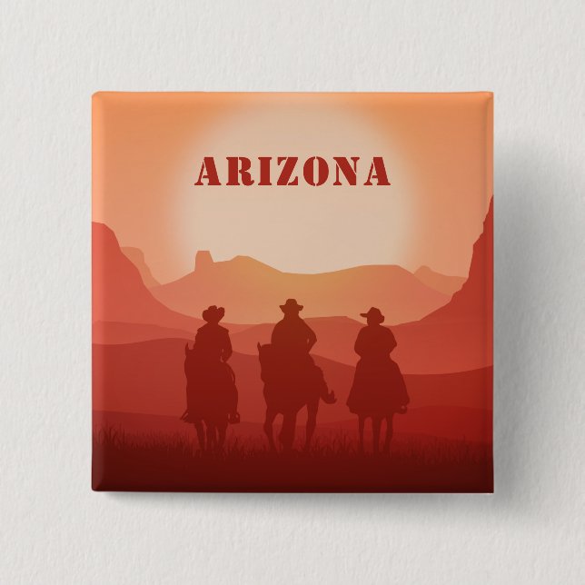 Arizona Sunset custom magnet Button (Front)