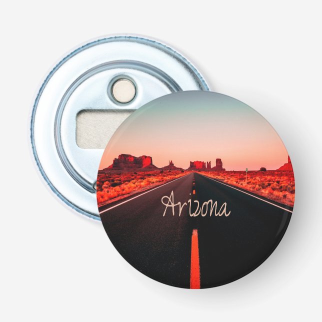 Arizona Sunset Desert Red Rocks Bottle Opener (Front)