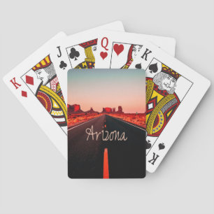 Arizona Sunset Desert Red Rocks Poker Cards