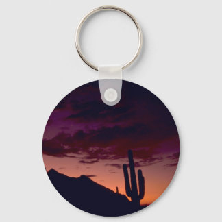 Arizona / Sunset in Sabino Canyon Keychain