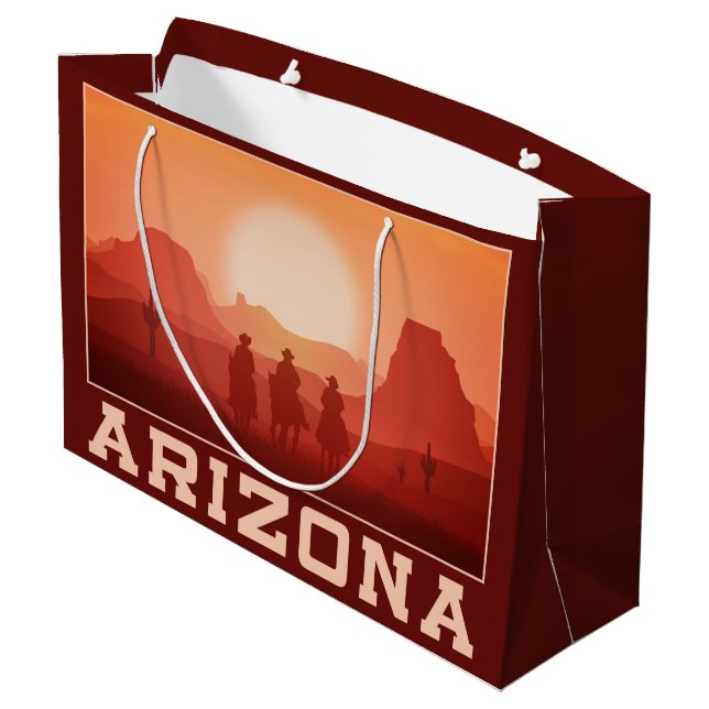 Arizona Sunset large gift bag (Back Angled)