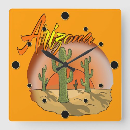 Arizona Sunset  Wall Clock