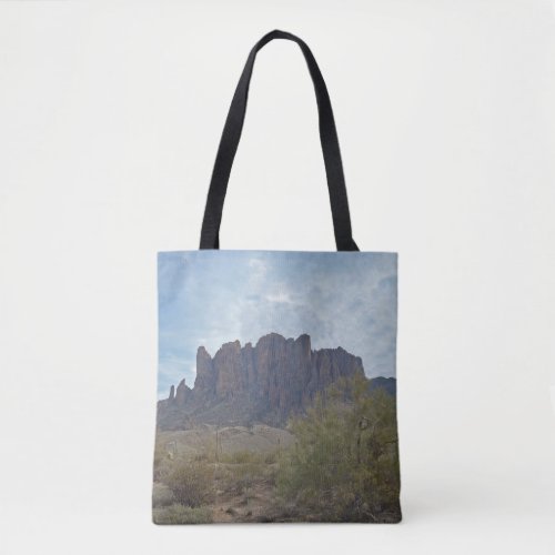 Arizona Superstition Mountain Photo Southwest Tote Bag