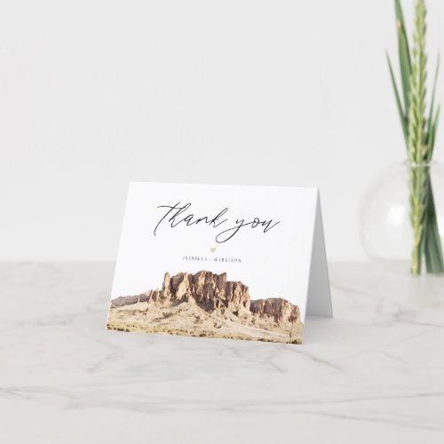 Arizona Superstition Mountains Thank You Card