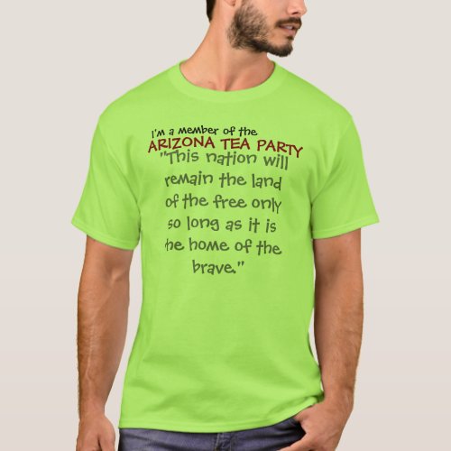 ARIZONA  TEA PARTY T_Shirt