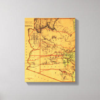 Arizona TerritoryPanoramic MapArizona Canvas Print