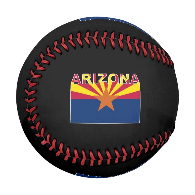 Arizona Text Flag Baseball (Front Left)