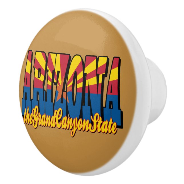 Arizona the Grand Canyon State Ceramic Knob (Right)