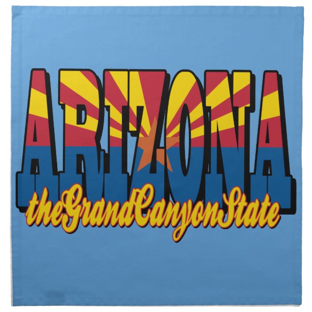 Arizona the Grand Canyon State Cloth Napkin (Front)