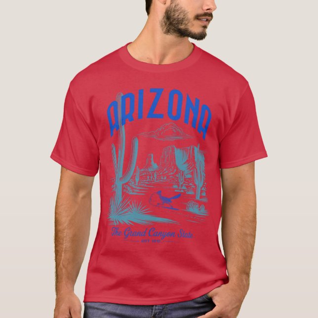 Arizona The Grand Canyon State Est 1912 Oversized T-Shirt (Front)