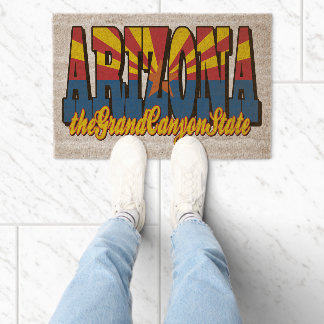 Arizona the Grand Canyon State Fiber Doormat