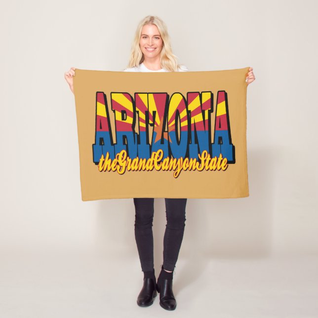 Arizona the Grand Canyon State Fleece Blanket (In Situ)