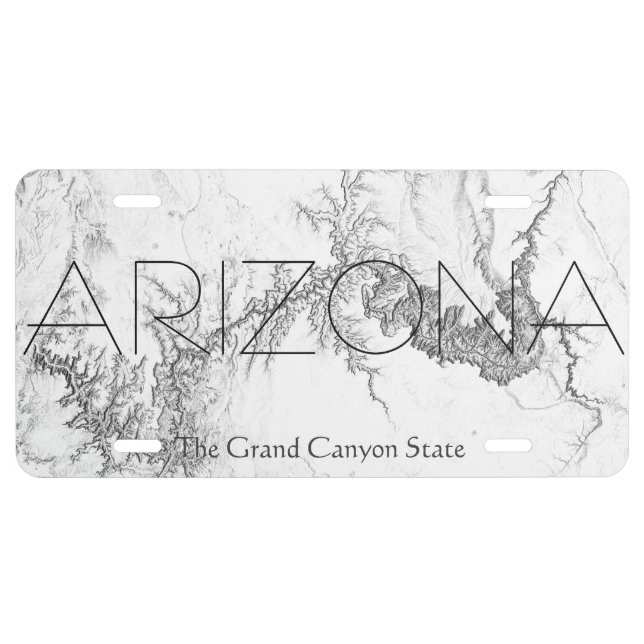 Arizona - The Grand Canyon State License Plate (Front)