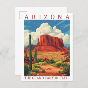 Arizona the Grand Canyon State USA Travel Place Postcard