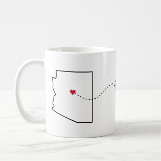 Arizona to Iowa - Heart2Heart Coffee Mug