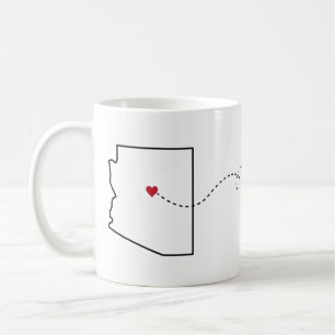 Arizona to Minnesota - Heart2Heart Coffee Mug