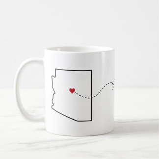Arizona to Minnesota - Heart2Heart Coffee Mug