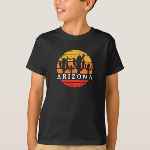 Arizona Tourist _ Vintage Retro Cactus Gift T_Shir T_Shirt