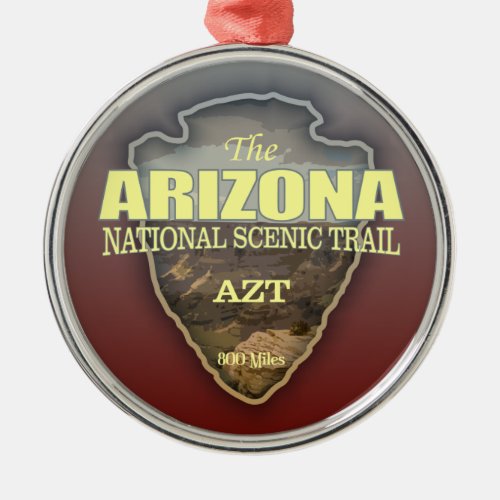 Arizona Trail arrowhead Metal Ornament