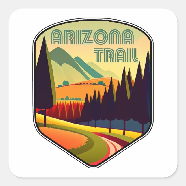 Arizona Trail Colors Square Sticker (Front)
