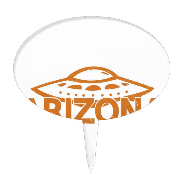 Arizona UFO Cake Topper (Front)